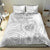 Samoa White Sunday Bedding Set Manuia le Aso Sa o Tamaiti Polynesian Plumeria - Wonder Print Shop