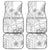 Samoa White Sunday Car Mats Manuia le Aso Sa o Tamaiti Polynesian Plumeria - Wonder Print Shop