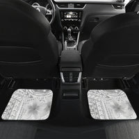 Samoa White Sunday Car Mats Manuia le Aso Sa o Tamaiti Polynesian Plumeria - Wonder Print Shop