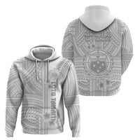 Samoa White Sunday Hoodie Manuia le Aso Sa o Tamaiti Polynesian Plumeria - Wonder Print Shop