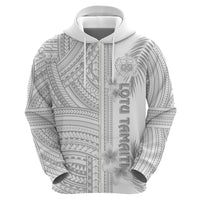 Samoa White Sunday Hoodie Manuia le Aso Sa o Tamaiti Polynesian Plumeria - Wonder Print Shop