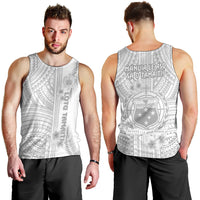 Samoa White Sunday Men Tank Top Manuia le Aso Sa o Tamaiti Polynesian Plumeria - Wonder Print Shop