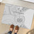 Samoa White Sunday Rubber Doormat Manuia le Aso Sa o Tamaiti Polynesian Plumeria - Wonder Print Shop