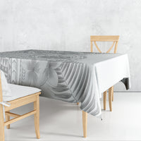 Samoa White Sunday Tablecloth Manuia le Aso Sa o Tamaiti Polynesian Plumeria - Wonder Print Shop