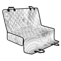 Personalised Samoa White Sunday Back Car Seat Cover Manuia le Aso Sa o Tamaiti Polynesian Plumeria - Wonder Print Shop