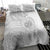 Personalised Samoa White Sunday Bedding Set Manuia le Aso Sa o Tamaiti Polynesian Plumeria - Wonder Print Shop
