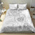 Personalised Samoa White Sunday Bedding Set Manuia le Aso Sa o Tamaiti Polynesian Plumeria - Wonder Print Shop