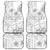 Personalised Samoa White Sunday Car Mats Manuia le Aso Sa o Tamaiti Polynesian Plumeria - Wonder Print Shop