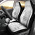 Personalised Samoa White Sunday Car Seat Cover Manuia le Aso Sa o Tamaiti Polynesian Plumeria - Wonder Print Shop