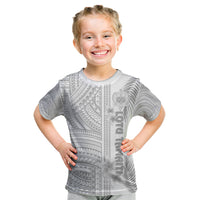 Personalised Samoa White Sunday Kid T Shirt Manuia le Aso Sa o Tamaiti Polynesian Plumeria - Wonder Print Shop