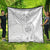 Personalised Samoa White Sunday Quilt Manuia le Aso Sa o Tamaiti Polynesian Plumeria - Wonder Print Shop