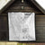 Personalised Samoa White Sunday Quilt Manuia le Aso Sa o Tamaiti Polynesian Plumeria - Wonder Print Shop