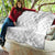 Personalised Samoa White Sunday Quilt Manuia le Aso Sa o Tamaiti Polynesian Plumeria - Wonder Print Shop