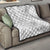 Personalised Samoa White Sunday Quilt Manuia le Aso Sa o Tamaiti Polynesian Plumeria - Wonder Print Shop