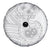 Personalised Samoa White Sunday Spare Tire Cover Manuia le Aso Sa o Tamaiti Polynesian Plumeria - Wonder Print Shop