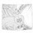 Personalised Samoa White Sunday Tapestry Manuia le Aso Sa o Tamaiti Polynesian Plumeria - Wonder Print Shop