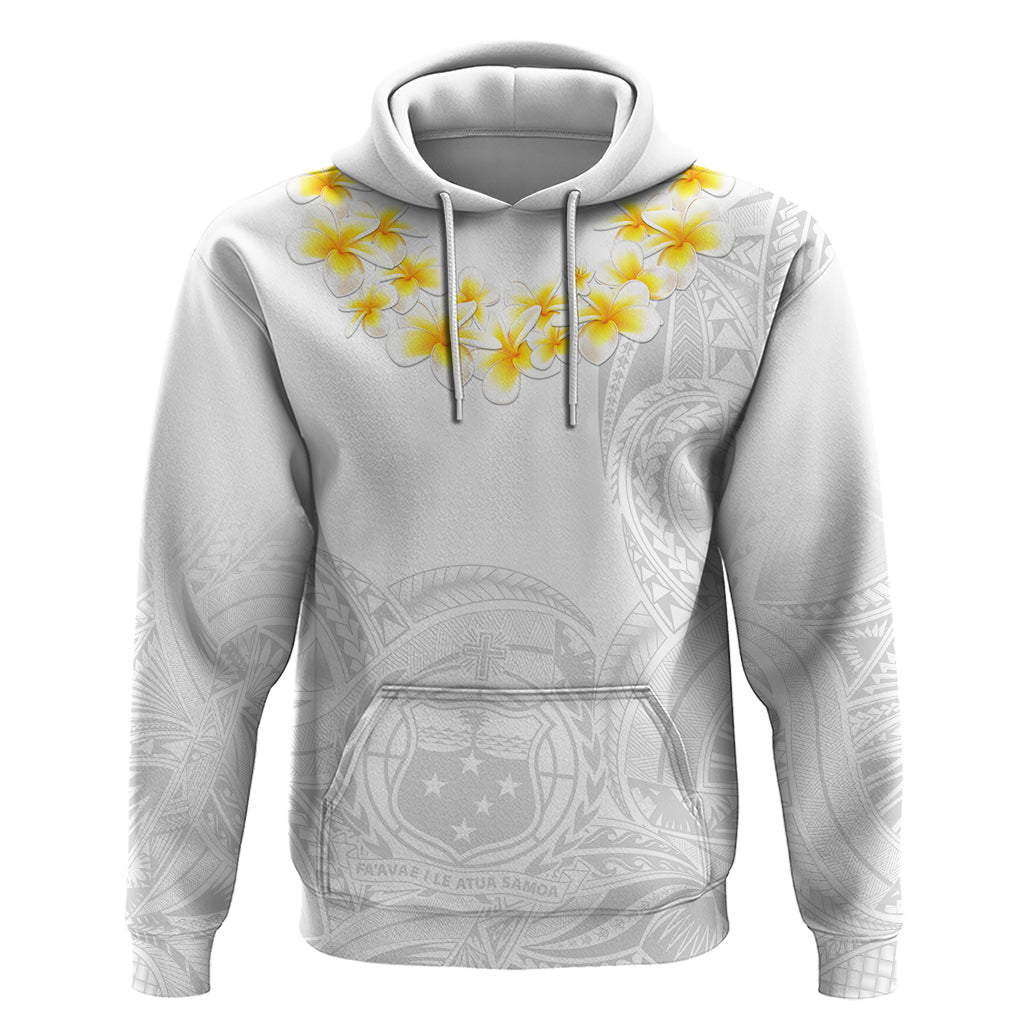 Samoa White Sunday Hoodie Lotu Tamaiti 2023 With Coat Of Arms - Wonder Print Shop
