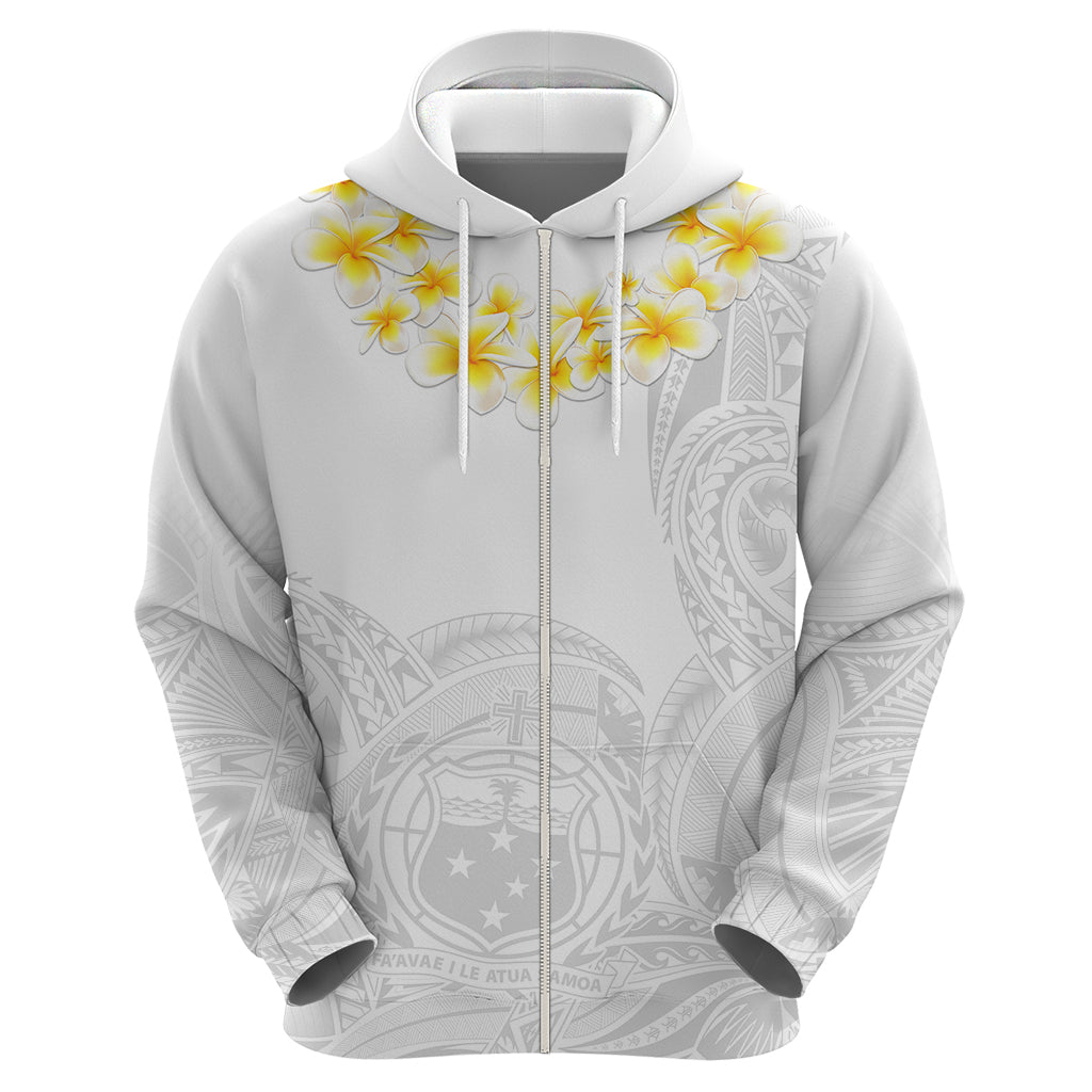 Samoa White Sunday Hoodie Lotu Tamaiti 2023 With Coat Of Arms - Wonder Print Shop