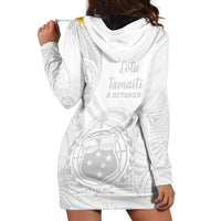 Samoa White Sunday Hoodie Dress Lotu Tamaiti 2023 With Coat Of Arms - Wonder Print Shop