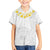Samoa White Sunday Kid Hawaiian Shirt Lotu Tamaiti 2023 With Coat Of Arms - Wonder Print Shop