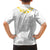 Samoa White Sunday Kid Hawaiian Shirt Lotu Tamaiti 2023 With Coat Of Arms - Wonder Print Shop