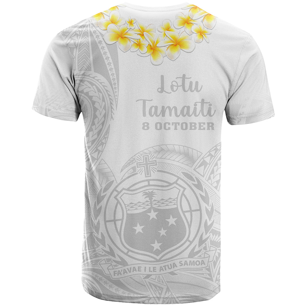 Samoa White Sunday T Shirt Lotu Tamaiti 2023 With Coat Of Arms - Wonder Print Shop