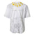 Personalised Samoa White Sunday Baseball Jersey Lotu Tamaiti 2023 With Coat Of Arms - Wonder Print Shop
