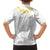 Personalised Samoa White Sunday Kid Hawaiian Shirt Lotu Tamaiti 2023 With Coat Of Arms - Wonder Print Shop