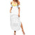 Personalised Samoa White Sunday Summer Maxi Dress Lotu Tamaiti 2023 With Coat Of Arms - Wonder Print Shop