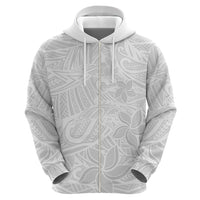 Polynesia White Sunday Hoodie Polynesian Pattern With Tropical Flowers - Wonder Print Shop