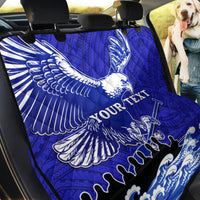 Personalised American Samoa Fautasi Race Back Car Seat Cover Eagle With Polynesian Pattern - Wonder Print Shop