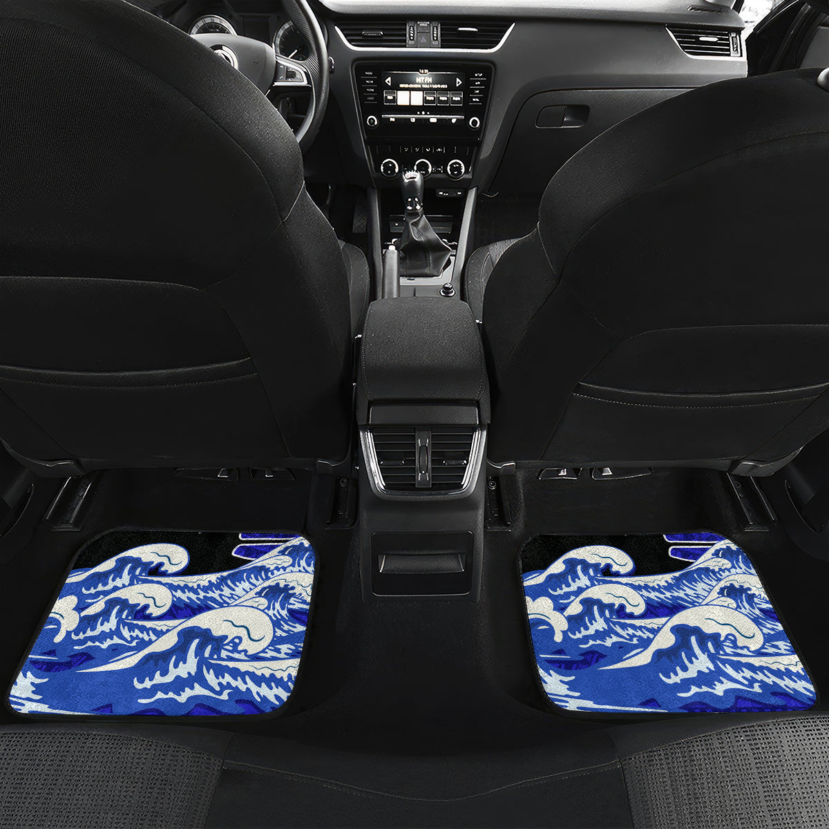 Personalised American Samoa Fautasi Race Car Mats Eagle With Polynesian Pattern - Wonder Print Shop