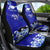 Personalised American Samoa Fautasi Race Car Seat Cover Eagle With Polynesian Pattern - Wonder Print Shop