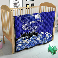 Personalised American Samoa Fautasi Race Quilt Eagle With Polynesian Pattern - Wonder Print Shop