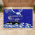 Personalised American Samoa Fautasi Race Rubber Doormat Eagle With Polynesian Pattern - Wonder Print Shop