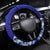 American Samoa Fautasi Race Steering Wheel Cover Eagle With Polynesian Pattern - Wonder Print Shop