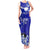 Personalised American Samoa Fautasi Race Tank Maxi Dress Eagle With Polynesian Pattern - Wonder Print Shop