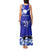 Personalised American Samoa Fautasi Race Tank Maxi Dress Eagle With Polynesian Pattern - Wonder Print Shop