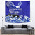 Personalised American Samoa Fautasi Race Tapestry Eagle With Polynesian Pattern - Wonder Print Shop