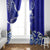 Personalised American Samoa Fautasi Race Window Curtain Eagle With Polynesian Pattern - Wonder Print Shop