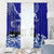 Personalised American Samoa Fautasi Race Window Curtain Eagle With Polynesian Pattern - Wonder Print Shop