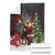 Christmas Canada Blanket Merry Moose-Mas Santa Hugging A Moose