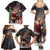 Christmas Canada Family Matching Summer Maxi Dress and Hawaiian Shirt Merry Moose-Mas Santa Hugging A Moose - Wonder Print Shop