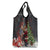 Christmas Canada Grocery Bag Merry Moose-Mas Santa Hugging A Moose