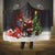 Christmas Canada Hooded Blanket Merry Moose-Mas Santa Hugging A Moose