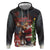 Christmas Canada Hoodie Merry Moose-Mas Santa Hugging A Moose - Wonder Print Shop