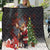 Christmas Canada Quilt Merry Moose-Mas Santa Hugging A Moose - Wonder Print Shop
