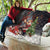 Christmas Canada Quilt Merry Moose-Mas Santa Hugging A Moose - Wonder Print Shop