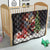 Christmas Canada Quilt Merry Moose-Mas Santa Hugging A Moose - Wonder Print Shop