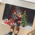 Christmas Canada Rubber Doormat Merry Moose-Mas Santa Hugging A Moose - Wonder Print Shop